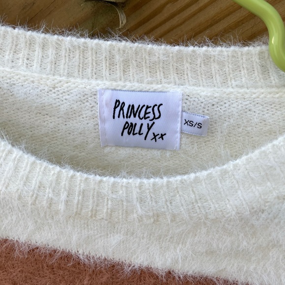 Princess Polly Petronilla Crew Neck Multi Colorblock Fuzzy Sweater - Picture 5 of 7